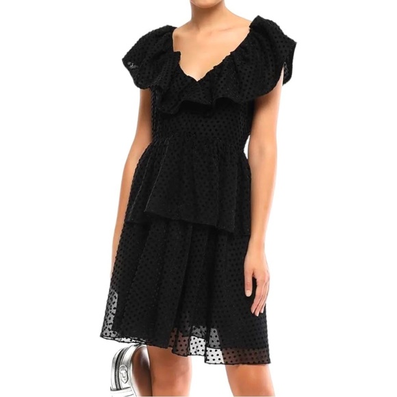 Ganni Dresses & Skirts - Ganni Black Textured Mini Dress